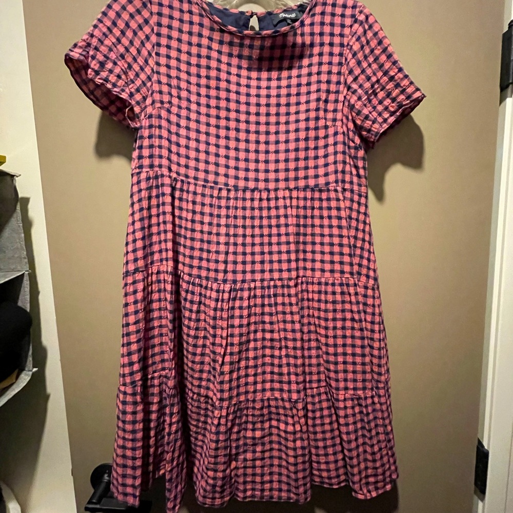 Madewell gingham minidress XXS